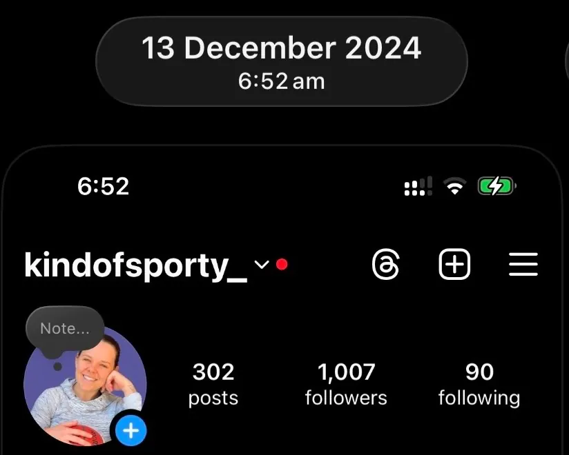 Instagram profile screenshot showing 1,007 followers